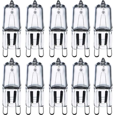 G9 220V 40W Halogenlampen Klarglas LED-Lampen Tischlampe Wandlampe Energiesparlampe Explosionsgeschützte Lampen Warmes Licht (10er-Pack). (1/4)