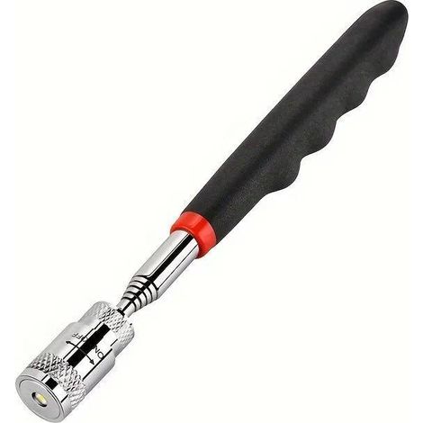 Pinza magnética telescópica flexible, imán de 2 kg, eje extensible ajustable, mango ergonómico antideslizante, para recuperar objetos metálicos. (1/5)