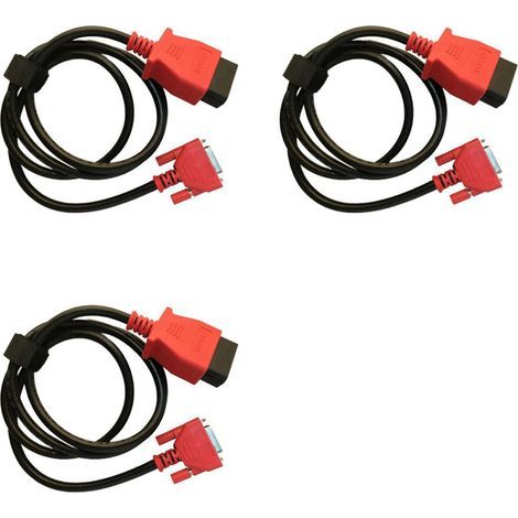 Convient pour 3 câbles de test principaux OBD 16 broches, connecteur femelle DB26, utilisé pour la programmation Autel MaxiFlash VCI, MS908/MS909/Ultra. (1/3)