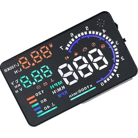Voici une proposition de titre optimisé pour votre produit sur ManoMano, en français et ne dépassant pas 190 caractères :
Affichage Tête Haute HUD Voiture - Projecteur de Vitesse avec Alarme Excès de (1/4)