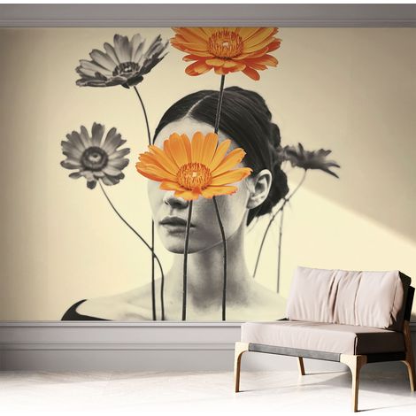 Tapete Selbstklebend - abwaschbar - Tapete mit Motiv - trendige Wanddeko - elegant Fototapete Surrealistische Vision 312x219 cm (1/5)