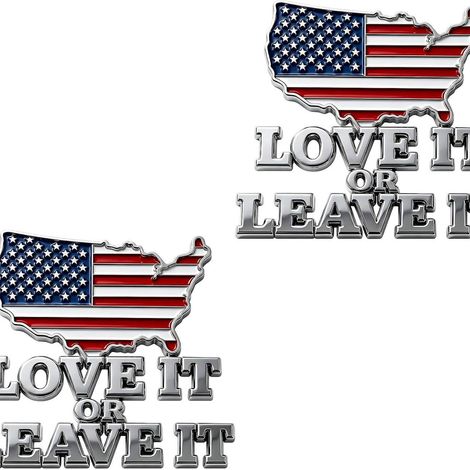 Innovative, practical, and cute USA Flag Emblem Car Badge (two-pack)