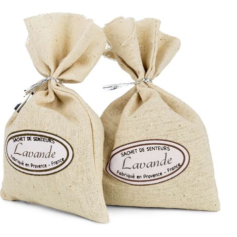 Lot 2 sachets lavande de Provence - COMPACTOR - 2 x 7 x H.12.5 CM - Beige