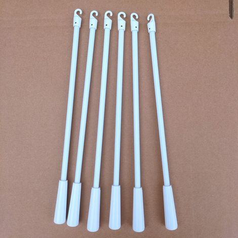 Accessoires pour stores vénitiens : tige pivotante en fibre de verre de 30 cm pour stores verticaux, tige de traction blanche pour stores vénitiens
