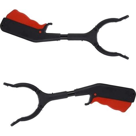 Pince de préhension, Outils de Ramassage, Pince à déchets, Poignée en Caoutchouc Confortable, Portable pour la Maison(30cm) 2pcs (1/5)