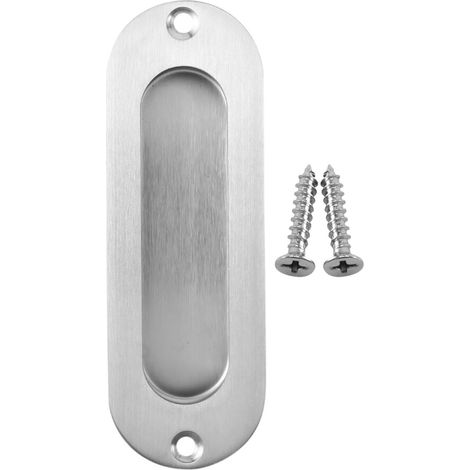 1 poignée traction rectangulaire encastrée acier inoxydable pour porte coulissante (1/5)