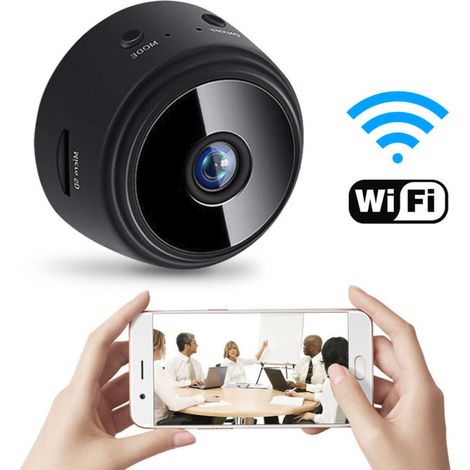 Mini caméra sans fil -- Surveillance à distance WiFi domestique -- Vision nocturne infrarouge haute définition (1/5)