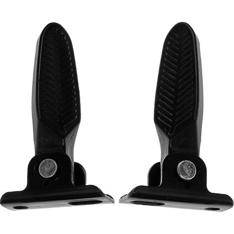 Repose-pieds pour vélo électrique - Adhérence fiable - Gain de place - Couleur noire - 1 paire (1/4)