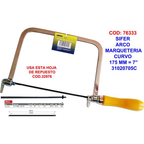sifer sierra arco marqueteria 175 mm hoja 200 mm 7   31020705c