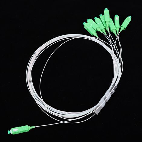 x 8 Répartiteur optique PLC SM PipE à faible perte d'insertion Accessoires pour câbles réseau (1/5)