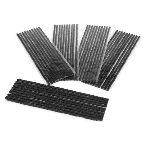 BUNTHAUS 50 bandes de réparation anti-crevaison noires pour pneus tubeless de voiture et moto, 200 x 3,5 mm (1/5)