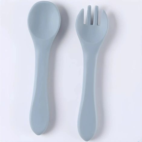 Cuillère en silicone (HaiLan) pour bébés et enfants, convient aux enfants de 0 à 12 ans.
