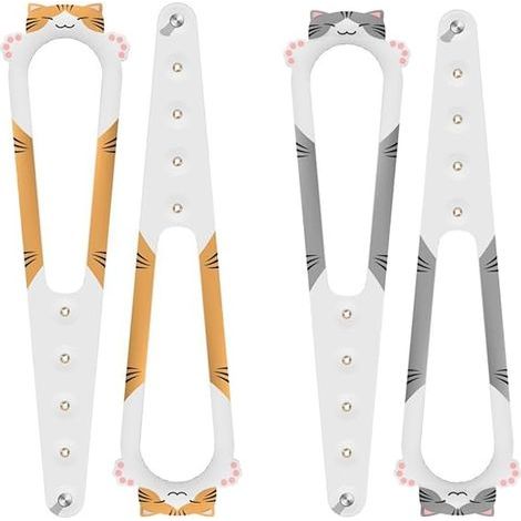 Loquet De Support De Porte Pour Chat,4 Trous Réglables Pour Empêcher Les Chiens d'Entrer 4 Supports De Porte Pour Animal De Compagnie Pour Chambre (1/4)