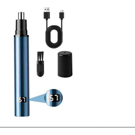 Tondeuse Nez, Coupe Poils Nez et Oreilles USB Rechargeable, LCD Écran, indolore oreille, Rasoir Nose pour Hommes et Femmes (1/5)