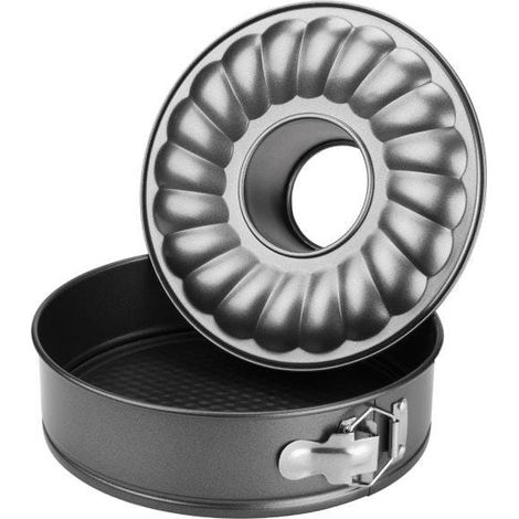 Teglia per torte con camino 2 in 1 antiaderente ideale, rotonda antiaderente da 24 cm (1/4)