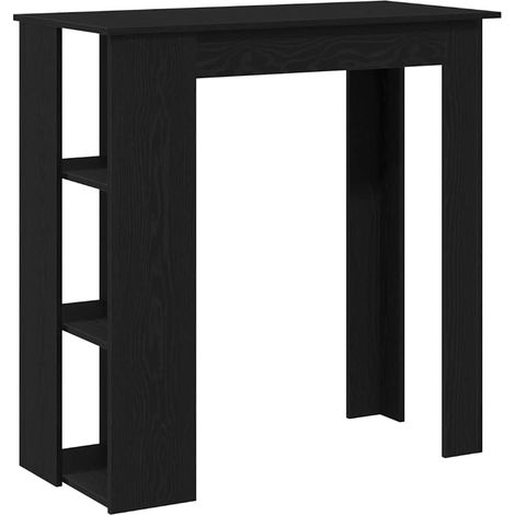 Maison Exclusive - Tavolo da bar Rovere Nero 102 x 50 x 103,5 cm Legno multistrato