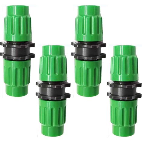 Kit De Réparation Pour Tuyau Arrosage Extensible - Raccords Femelle Et Mâle À Double Canal - Compatible Avec Tuyaux De 25 50 75 100 Pieds - 4 Pièces (1/5)