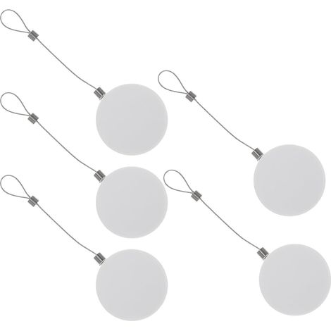 Câbles de Sécurité Rétractables Fil D'acier Anti-perte Lot de 5 en Acier Boîtier Abs Blanc Facile à Utiliser pour Équipements Numériques en Boutiques et Expositions (1/5)