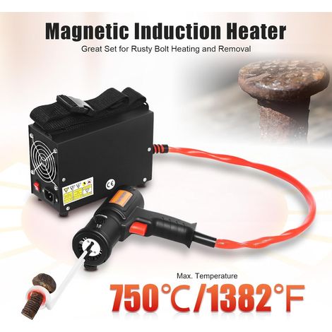 Induktionsheizgerät kfz 1.5KW 60kHz Induktions Schraubenlöser 750℃ Induktion Schraubenlöser Luftkühlung Induktionsgerät kfz mit 4 Induktionsspulen