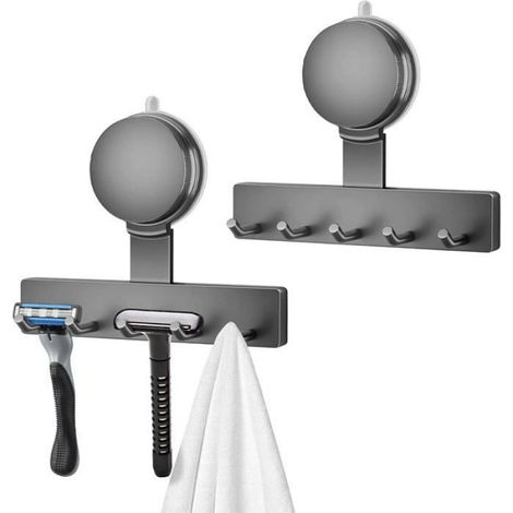 Support Rasoir Douche - Ventouse Puissante - Pour Salle De Bain - 1 Pièce (1/4)