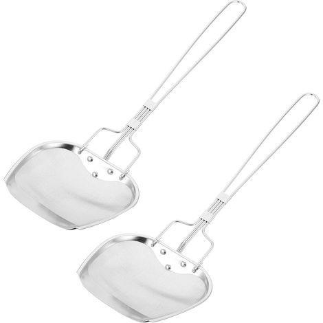 Écumoire à Graisse en Acier Inoxydable Carrée Plate 2pcs (1/5)