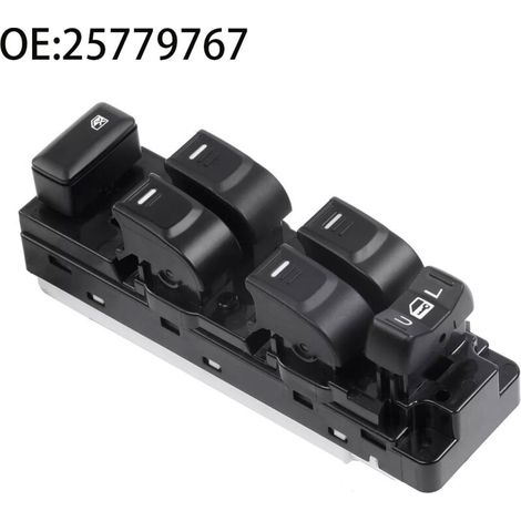 Interrupteur de lève-vitre électrique automobile 25779767, compatible avec les Chevrolet Colorado 2008-2012, commande la fonction de montée et de descente de la vitre électrique. (1/4)