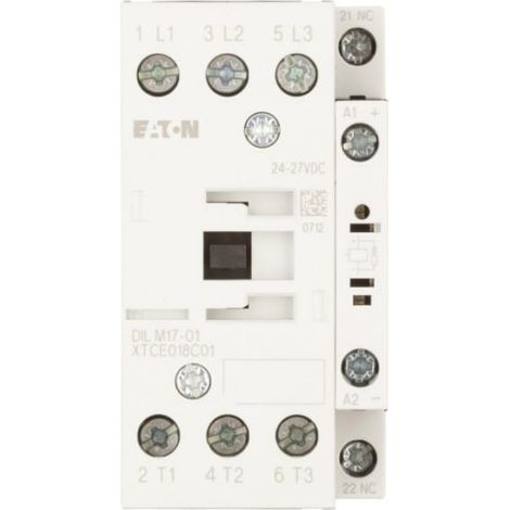 Contactor de potencia 17A 3P 24-27V CC 0Z 1R DILM17-01 (RDC24) 277050