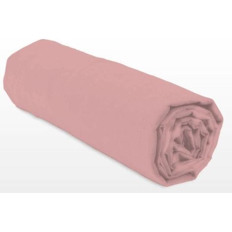 Lovely-home Spannbettlaken Rose Poudré 180x200 cm Baumwolle (1/3)