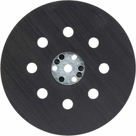 Plateau de Ponçage Mi-Dur (pour Peinture, Mastic, 8 Trous, Ø 125 mm, Accessoires Ponceuses Excentriques) (1/5)
