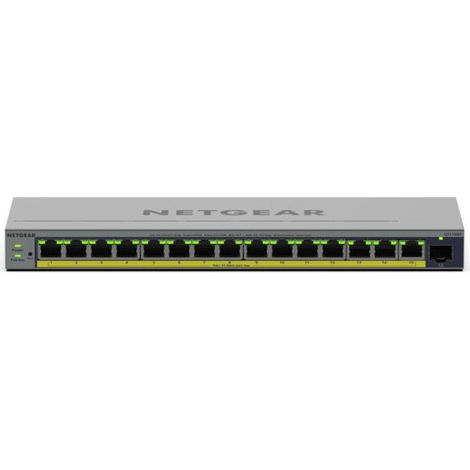 NETGEAR GS116EP Gestito L2/L3 Gigabit Ethernet (10/100/1000) Supporto Power over Ethernet (PoE) Grigio (1/4)