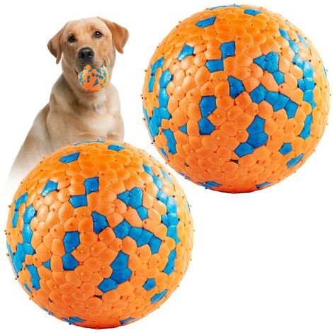 Pair - 2 pièces balles pour chiens, balles pour chiens indestructibles, balles pour chiens, balles de tennis pour chiens, balles de tennis pour chiens, jouets interactifs pour chiens, balles pour chie (1/5)