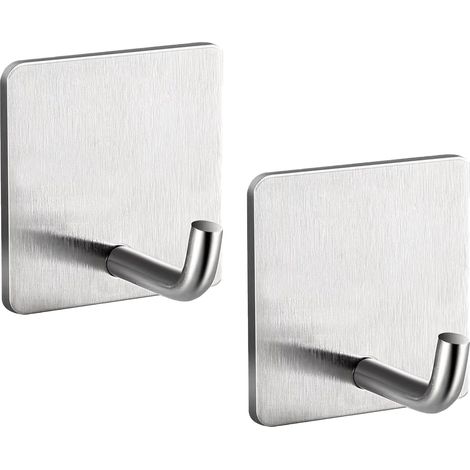 2 PCS Accroche Serviette Salle de Bain, Support Serviette, Crochet Cuisine, Crochet Salle de Bain (4.5cm) (1/5)