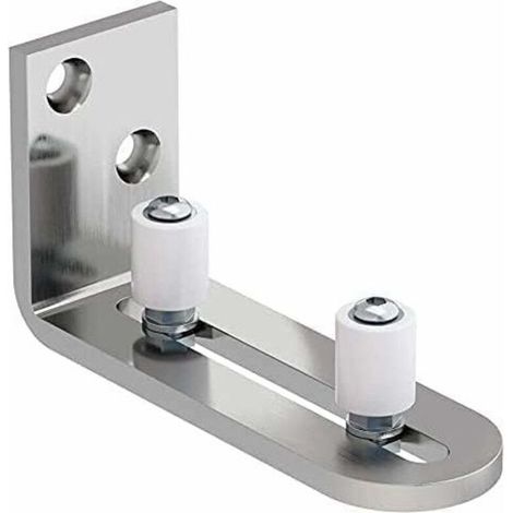 Ajustable Guide de Plancher Mur / porte Guide Inférieur Pour Porte en Bois Coulissante Acier inoxydable (1/4)