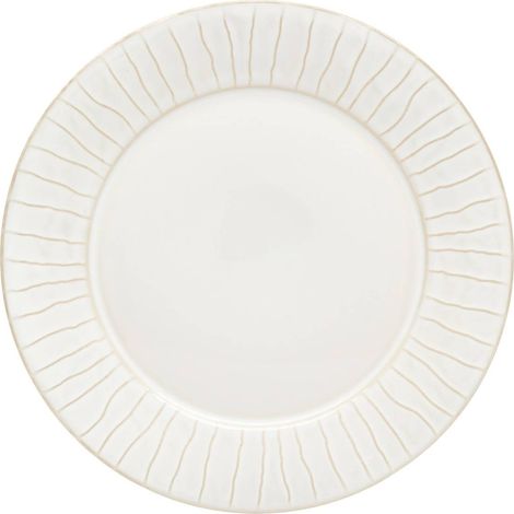 6er-Set flache Teller mit gestreiftem Rand, Camille D., 27 cm, weiß - Atmosphera créateur d'intérieur (1/2)