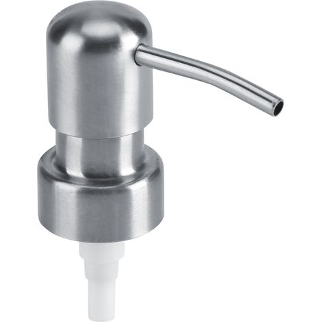 1 Pièce Pompe à Savon Liquide en Acier Inoxydable 304 pour Cuisine et Salle de Bain, Blanc Argenté (Adapté 2.5cm) (1/5)