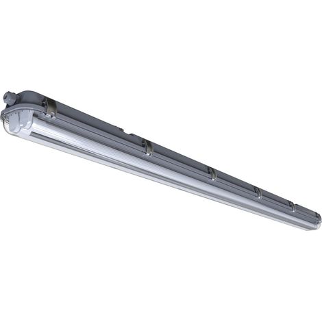 Réglette WORKS IP65 2x24W 4000K Matière plastique Gris, H.7.3 - IP65 - G13 /Nordlux Extérieur (1/5)