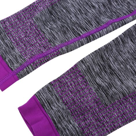 Ensemble de gym pour femme, soutien-gorge de yoga, leggings, vêtements de sport et de fitness (violet, taille M) (1/5)