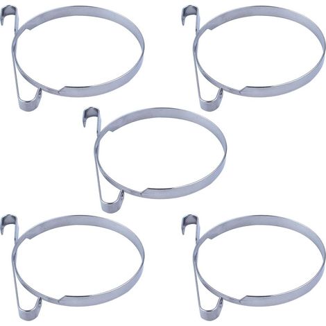 Bande de frein de chaîne pour tronçonneuse Husqvarna 445, 445e, 450, 450e, 455e, 455 Rancher, 460, 461 (Argenté, Métal, 5 unités) (1/5)