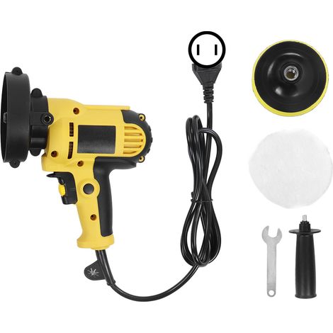 125-mm-Elektropoliermaschine, 600–3700 U/min, für Auto und Metall – Komplettset mit 110-V-US-Kabel