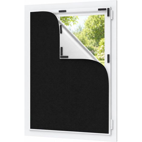 Store Occultant sans Perçage 145x100 cm, Tissu Occultant Oxford 420D avec Scratch, Occultant Fenêtre Portable, Pare Soleil Fenetre Maison pour Chambre, Bureau et Voyage (1/5)