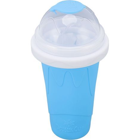 Schnell zubereitete Smoothie-Becher, schnell gefrorene Smoothie-Becher, hausgemachter Milchshake-Maker (blau) (1/5)