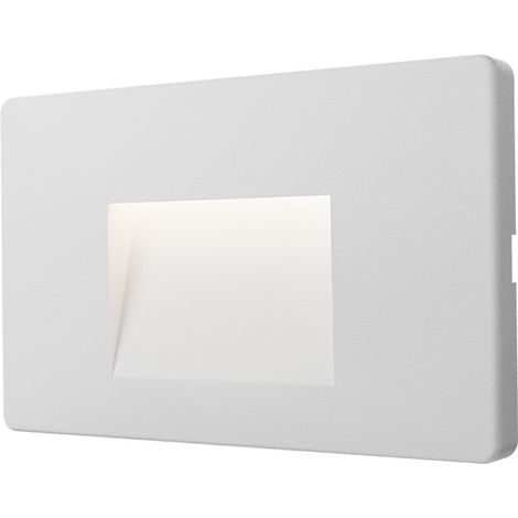 Spot LED mural VEKTAB3 carré blanc 3W 3000K IP65 (1/5)