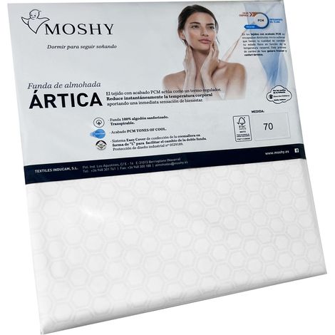 Funda para almohada Ártica visco-elástico 100% algodón 135 cm