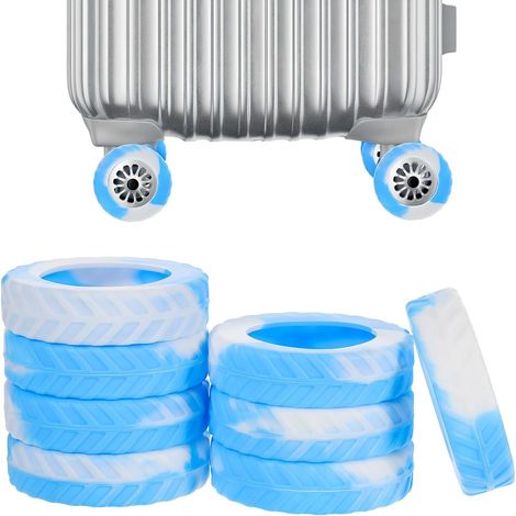 Silicone Protective Covers for Luggage During Travel, for Suitcase Wheels, Silent and Non-Slip, Easy Installation (1/5)