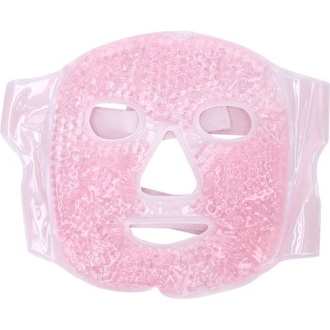 Masque Facial Gel Beads - Compresse Chaude Et Froide - Tissu Composite Souple - Pour Spa Maison Et Relaxation - 1 Pièce (1/5)