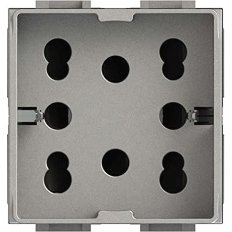 Prise électrique universelle bipasso et schuko 10/16A 2 modules Side 4box pour livinglight tech