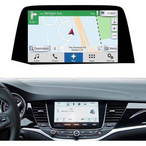 Schermo touchscreen LCD da 8 pollici compatibile con Opel e Buick Verano 2016-2017, ricambio per schermo, codice articolo: LQ080Y5DZ10/LQ080Y5DZ06/LQ080Y5DZ12 (1/5)