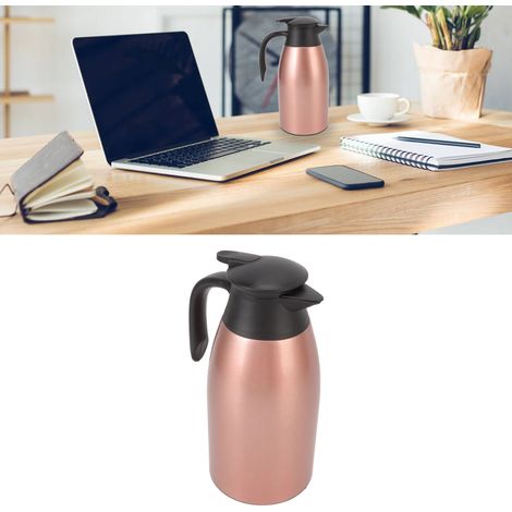 2-Liter-Isolierflasche aus Edelstahl 304, Thermoskanne, Kaffeemaschine, Roségold (1/5)