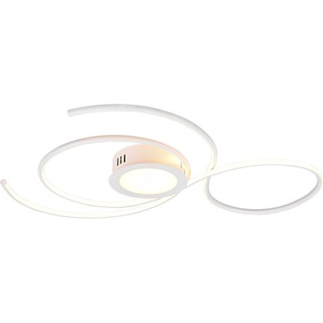 Plafoniera JIVE LED con telecomando L.80cm bianca 623419231 (1/5)