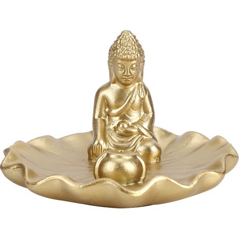 Statue de Bouddha Sakyamuni Assis avec Relique et Porte-Encens, Décoration Thaïlandaise (1/5)